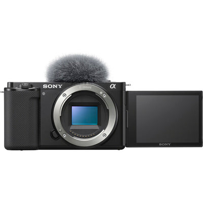 Sony ZV-E10 spiegellose Kamera (nur Gehäuse) (Schwarz) ILCZV-E10/B - Kit-Box