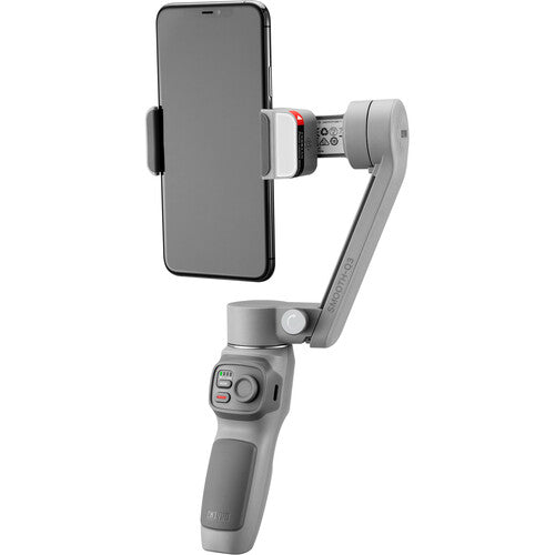 Zhiyun-Tech Smooth-Q3 Smartphone-Gimbal-Stabilisator + 128 GB + LED-Licht-Paket