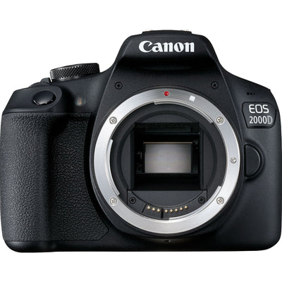 Canon EOS 2000D/Rebel T7 DSLR-Kamera + 32 GB + Blitz + Stativ-Paket