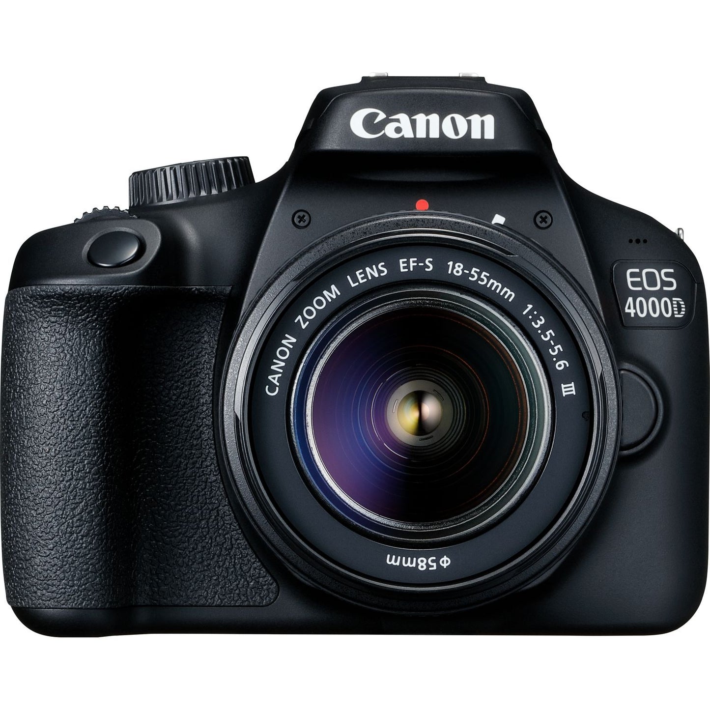 Canon EOS 4000D / Rebel T100 mit EF-S 18-55 mm III-Objektiv – Essential 32 GB-Paket