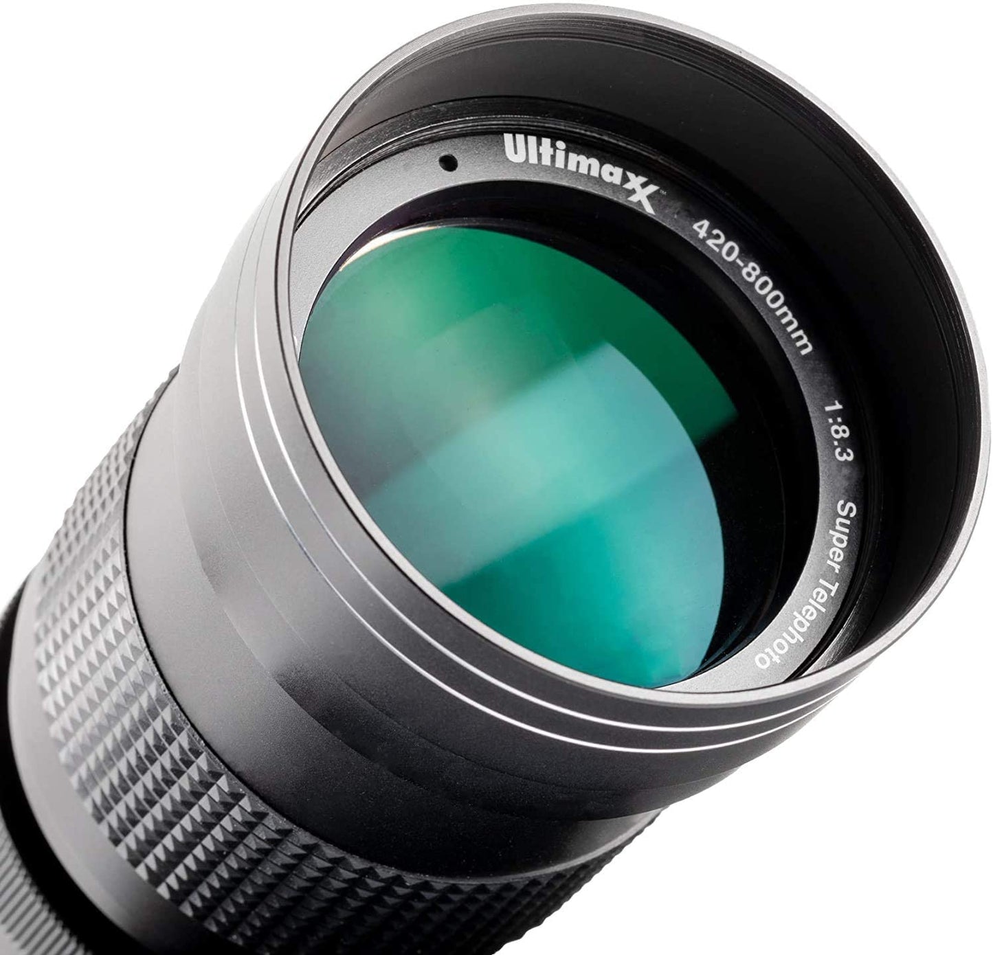 Ultimaxx 420-800 mm f/8 Telezoomobjektiv + T-Mount für Nikon D850 D810 D750 D6