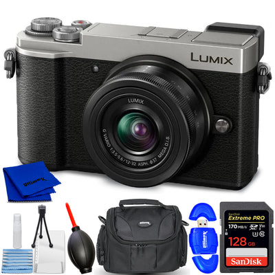 Panasonic Lumix GX9 mit 12–32 mm f/3,5–5,6 ASPH MEGA OIS-Objektiv (Silber) – Kit