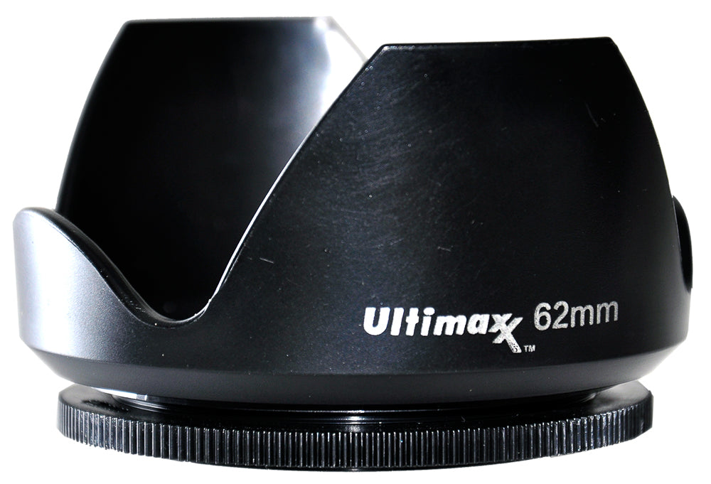 ULTIMAXX Polaroid Tulip Kamera Gegenlichtblende mit Gewinde 62 mm (verhindert Linsenreflexionen)