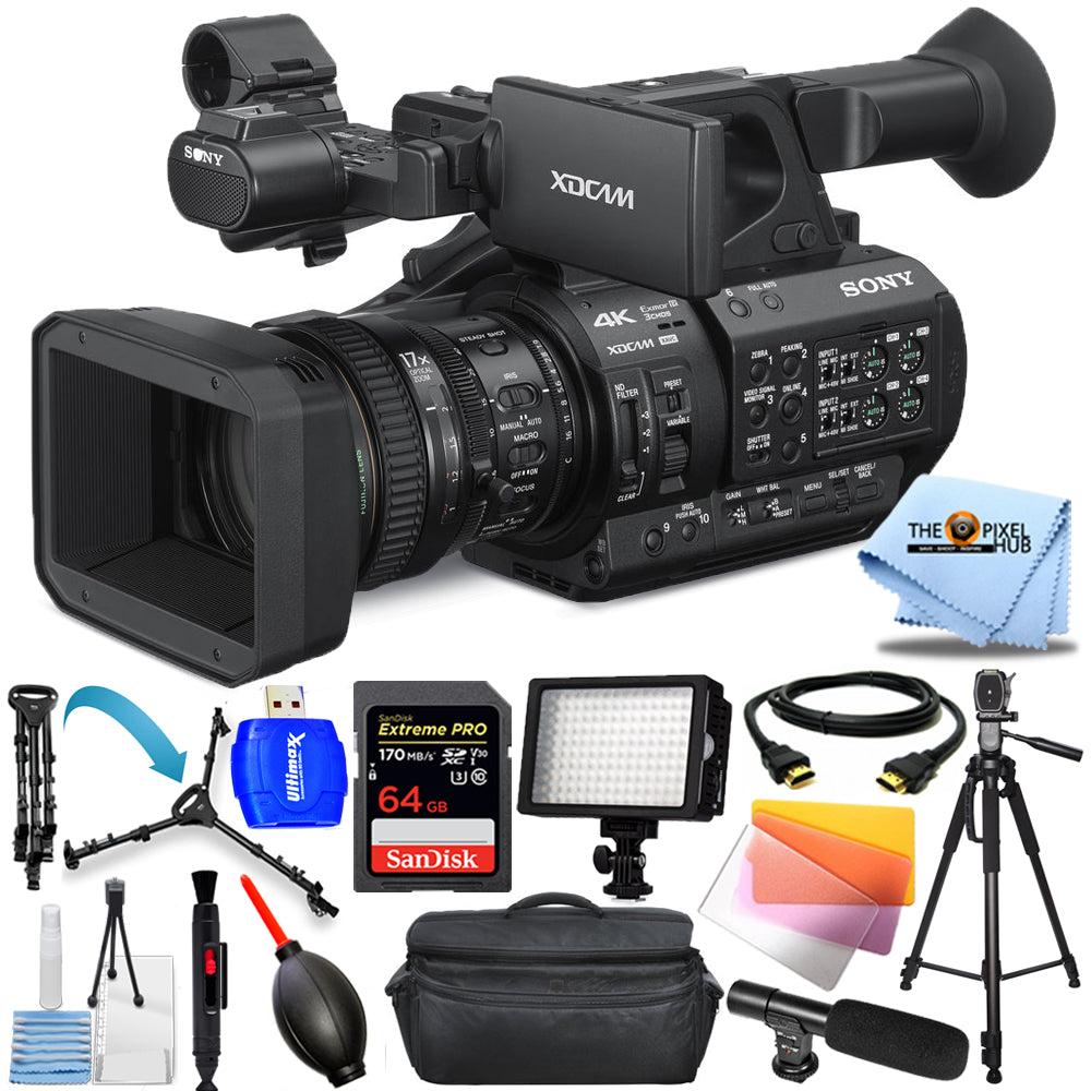 Sony PXW-Z280 4K 3-CMOS 1/2" Sensor XDCAM Camcorder + 64GB + LED-Licht-Paket