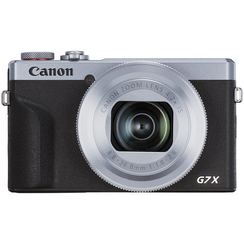 Canon PowerShot G7 X Mark III Digitalkamera (Silber) – Essential 32 GB Bundle