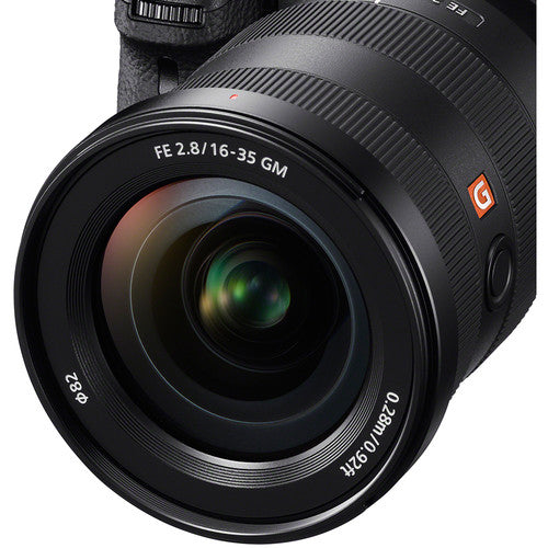 Sony FE 16–35 mm f/2,8 GM-Objektiv SEL1635GM + Makro-/Nahaufnahmeobjektive + Filterpaket