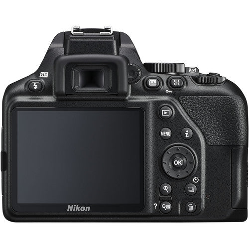 Nikon D3500 DSLR-Kamera mit 18–55 mm + 70–300 mm VR-Objektiven – 17-teiliges Zubehörset