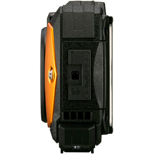 Ricoh WG-80 Digitalkamera (Orange) 03128 - 8-teiliges Zubehörpaket