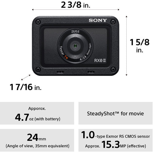 Sony Cyber-shot DSC-RX0 II Digital Camera DSC-RX0M2