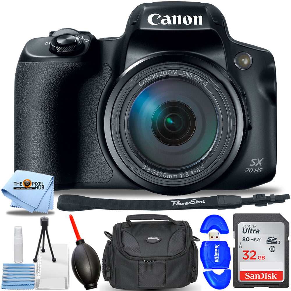 Canon PowerShot SX70 HS Digitalkamera 3071C001 – Essential 32 GB Paket