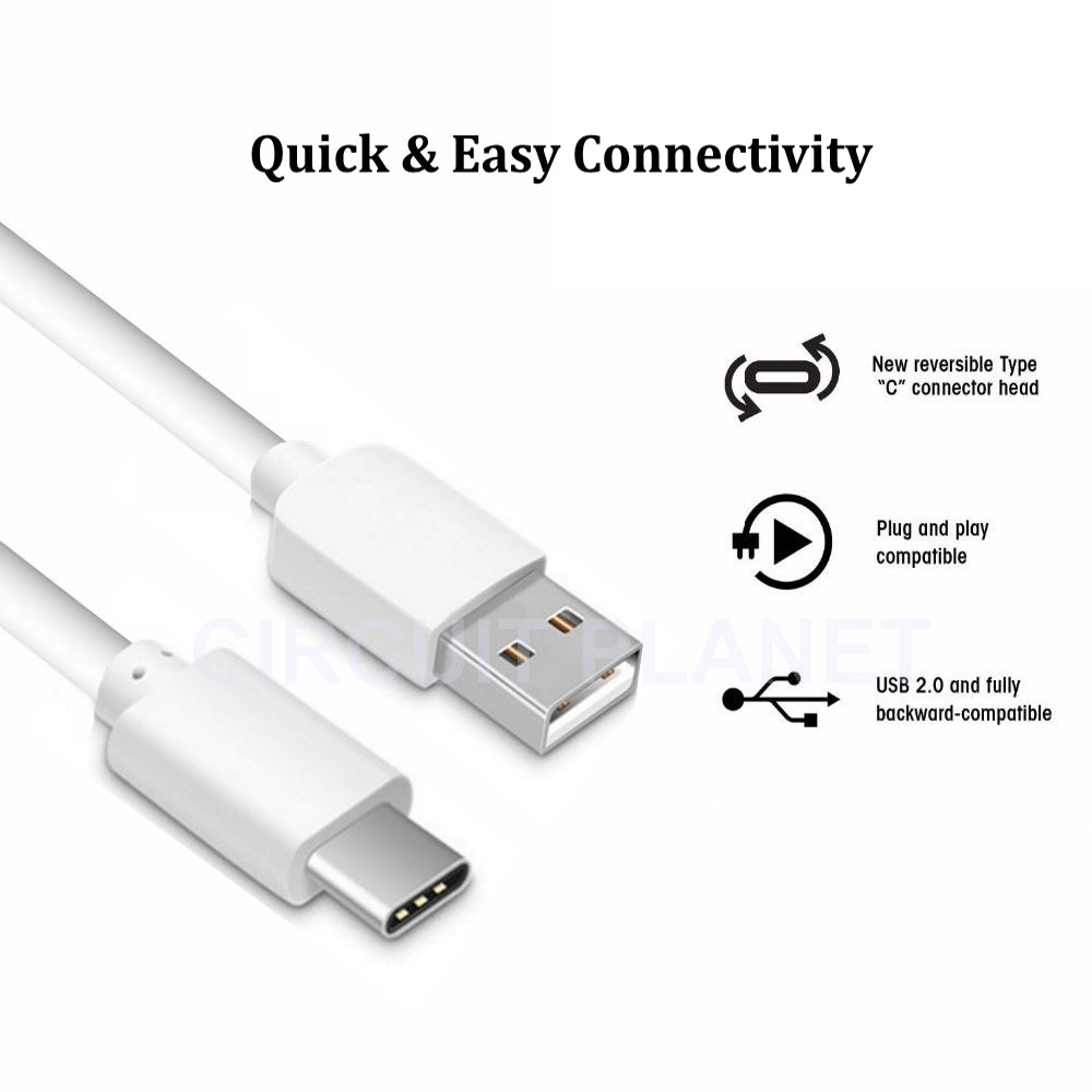 TYPE-C auf USB Spiral SYNC Ladekabel Datenkabel Ladeanschluss WEISS NEU