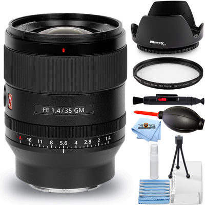 Sony FE 35 mm f/1.4 GM-Objektiv SEL35F14GM – 7-teiliges Zubehörpaket