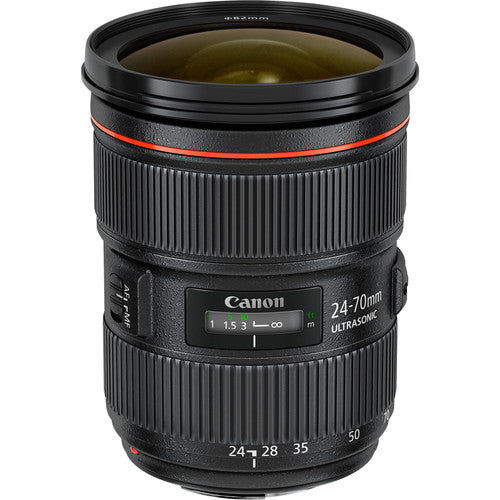 Canon EF 24-70mm f/2.8L II USM Zoomobjektiv (Schwarz) 5175B002 - 7-teiliges Zubehörpaket