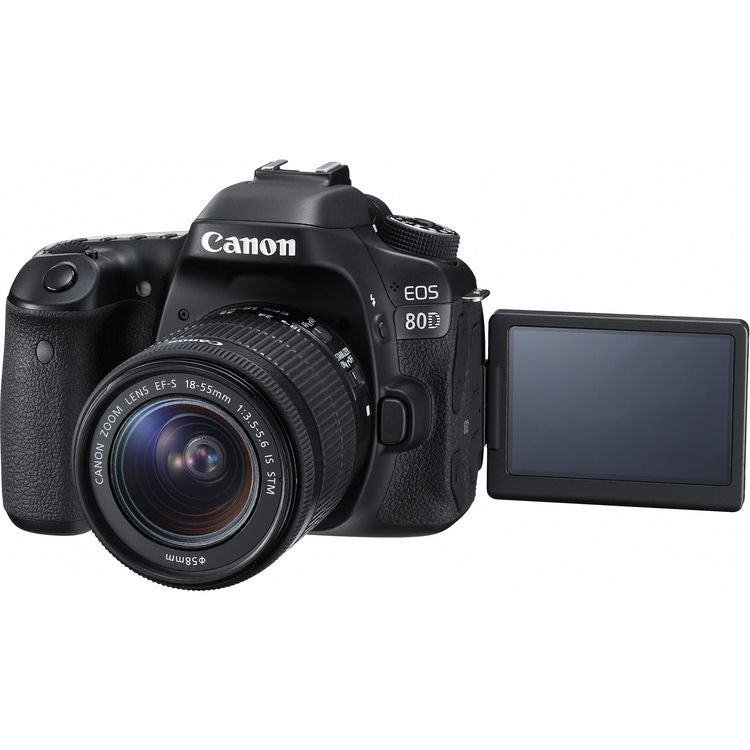 Canon EOS 80D DSLR-Kamera mit 18-55 mm IS II-Objektiv + 32 GB + Filter-Kit-Paket