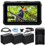 Atomos Shinobi 5,2" 4K HDMI-Monitor ATOMSHBH01 + 3 Akkus und Ladegerät im Paket