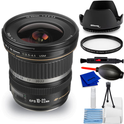 Canon EF-S 10-22mm f/3.5-4.5 USM Objektiv 9518A002 - 7-teiliges Zubehörpaket