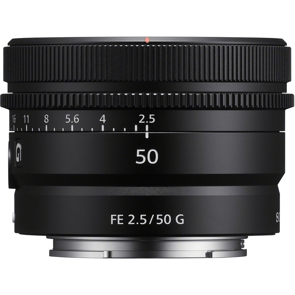 Sony FE 50 mm f/2,5 G Objektiv SEL50F25G - 7-teiliges Zubehörpaket