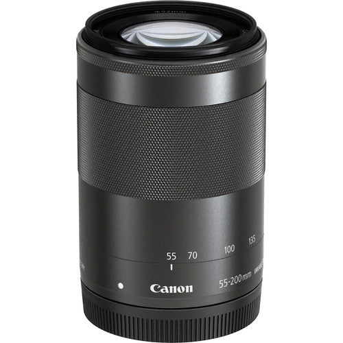 Canon EF-M 55-200mm f/4.5-6.3 IS STM Objektiv (Schwarz) - 9517B002