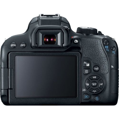 Canon EOS Rebel T7 DSLR-Kamera (nur Gehäuse) + 32 GB + Blitz + Stativ-Paket