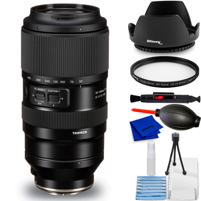 Tamron 50–400 mm f/4,5–6,3 Di III VC VXD-Objektiv für Sony E A067S – Zubehör-Kit