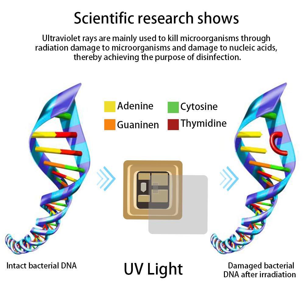 Ultimaxx Tragbarer LED-UV-Desinfektions- und Sterilisationsbeutel, Box, UVC-Lichtreiniger