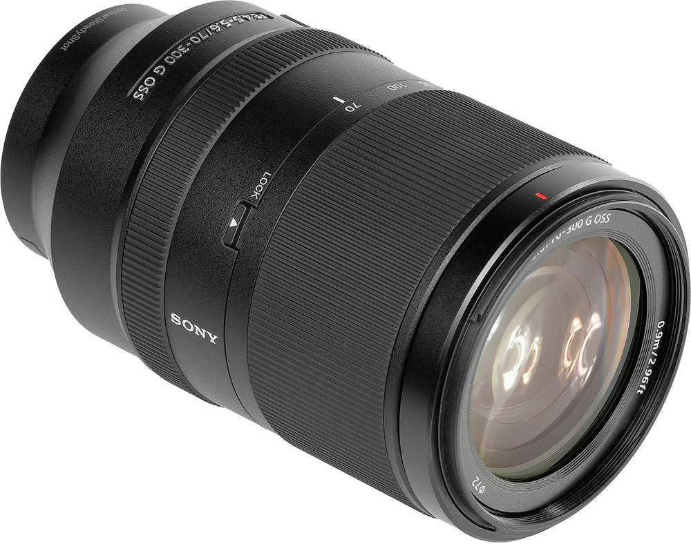 Sony FE 70–300 mm f/4,5–5,6 G OSS-Objektiv SEL70300G – 7-teiliges Zubehörpaket