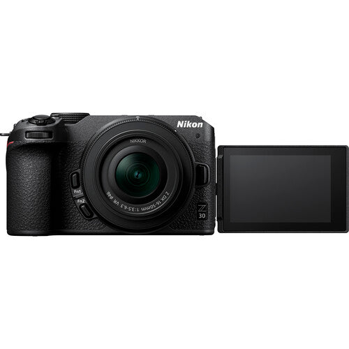 Spiegellose Nikon Z30-Kamera mit 16–50 mm und 50–250 mm Objektiven – 8-teiliges Zubehörset