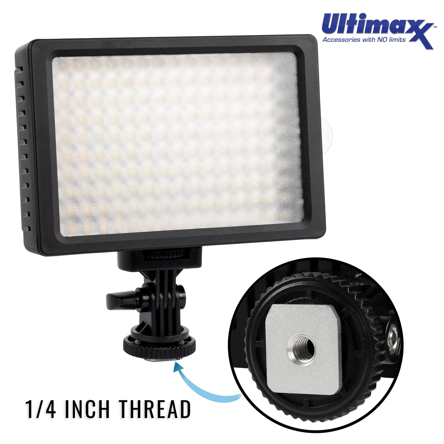 ULTIMAXX Professionelle dimmbare 160 LED-Licht-Videokamera für Canon Nikon Sony