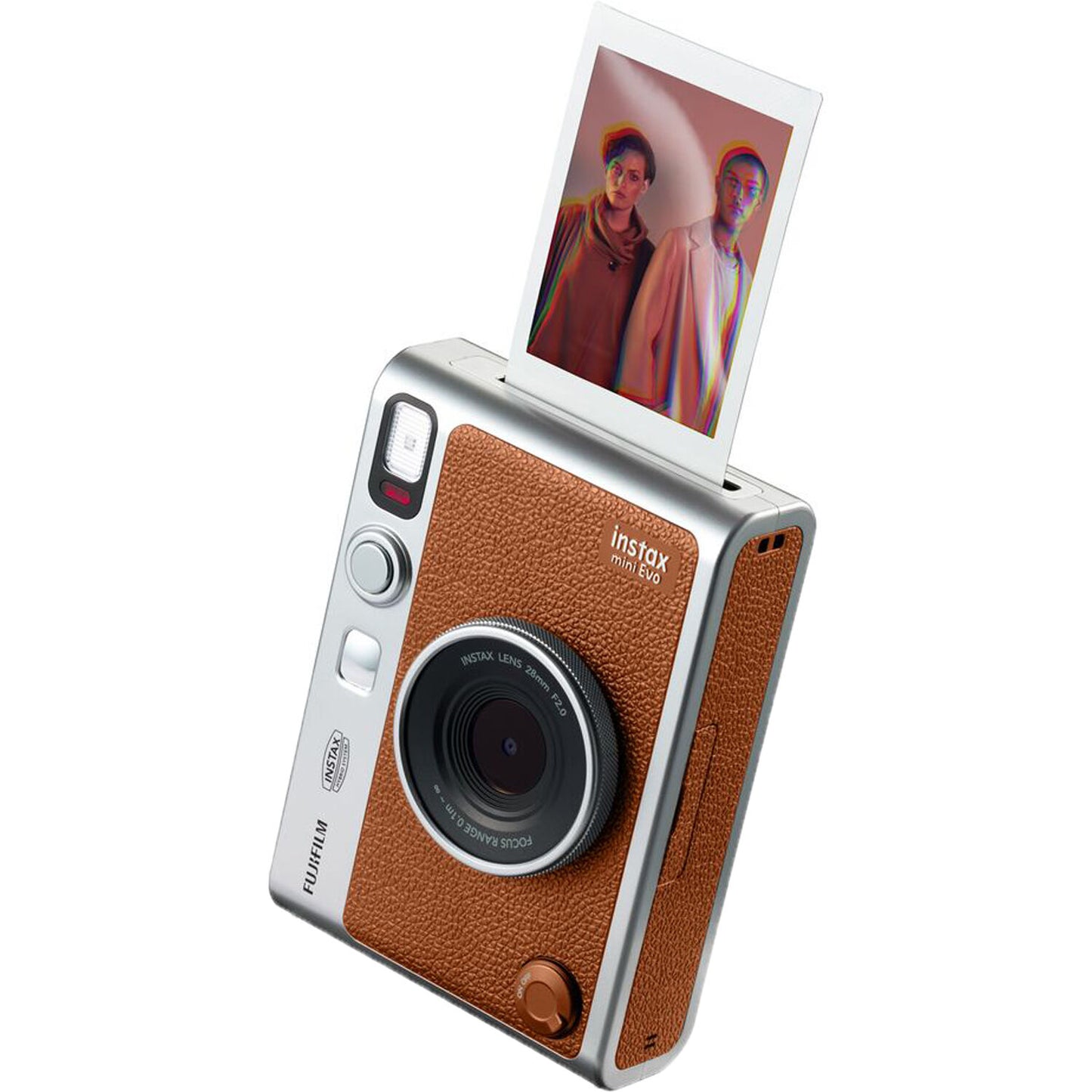 FUJIFILM INSTAX MINI EVO Hybrid Instant Camera (Brown) - 16812534