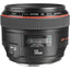 Canon EF 50mm f/1.2L USM Objektiv (Schwarz) 1257B002 - 7-teiliges Zubehörpaket