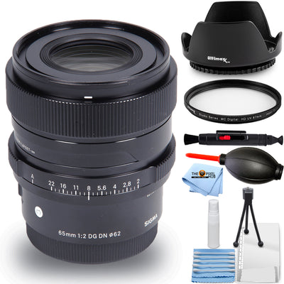 Sigma 65mm f/2 DG DN Contemporary Lens for Sony E 353965 - 7PC Accessory Bundle