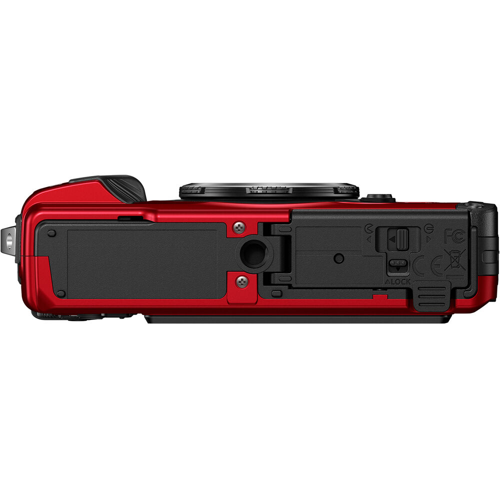 OM SYSTEM Tough TG-7 Digital Camera (Red) Bundle 3