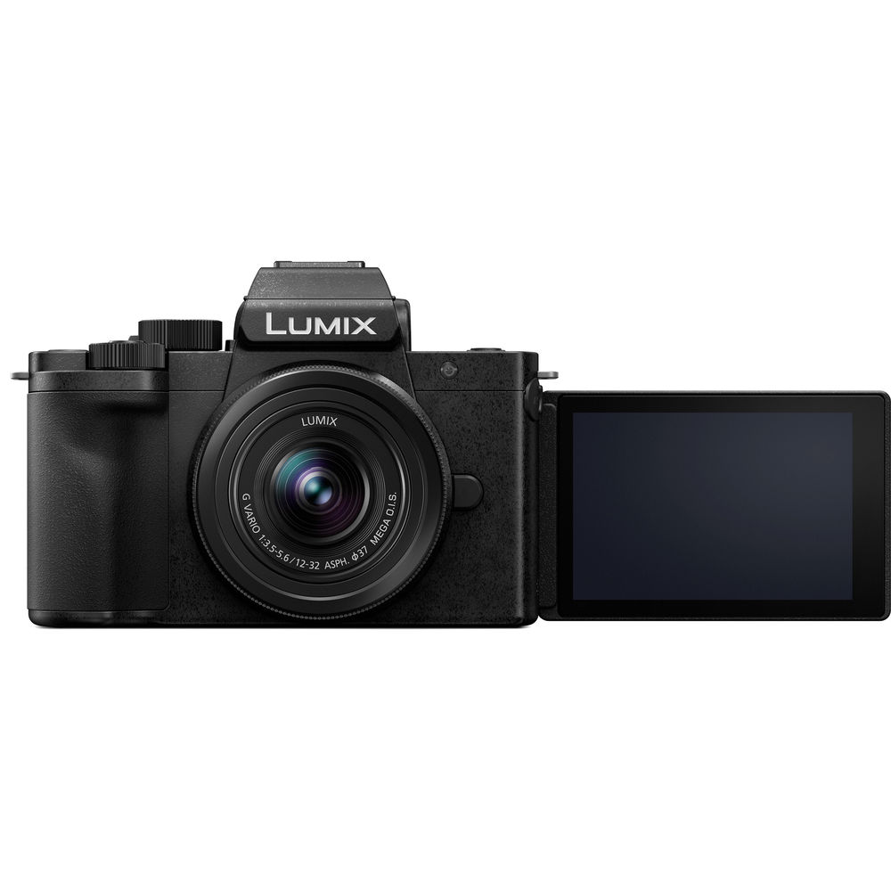 Panasonic Lumix G100 spiegellose Kamera mit 12-32-mm-Objektiv DC-G100KK – 64-GB-Kit