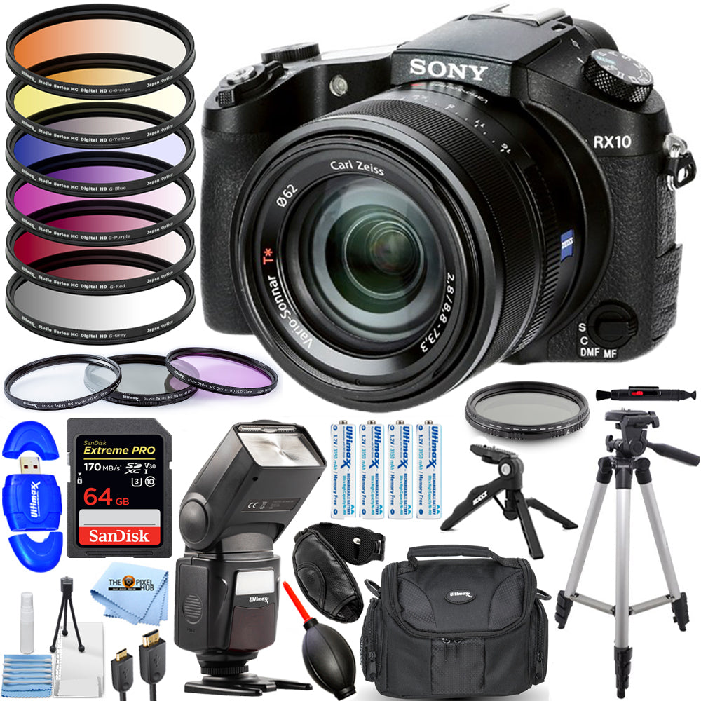 Sony Cyber-shot DSC-RX10 IV Digital Camera - 20 Piece Accessory Bundle