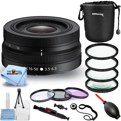 Nikon NIKKOR Z DX 16-50mm f/3.5-6.3 VR Lens 20084 - Filter Kit Bundle White Box