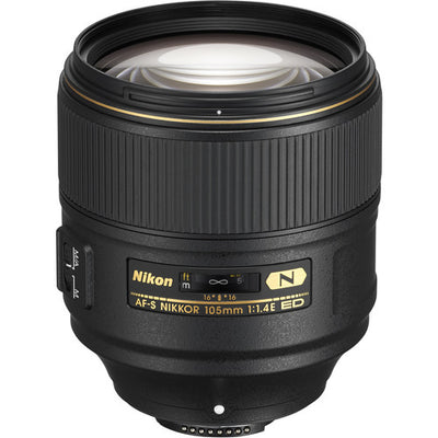 Nikon AF-S NIKKOR 105 mm 1:1,4E ED-Objektiv für Nikon F – Essential UV-Filterpaket