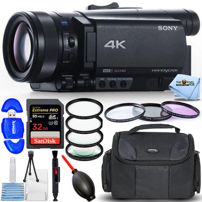 Sony FDR-AX700 4K Camcorder FDR-AX700/B - 10C Accessory Bundle