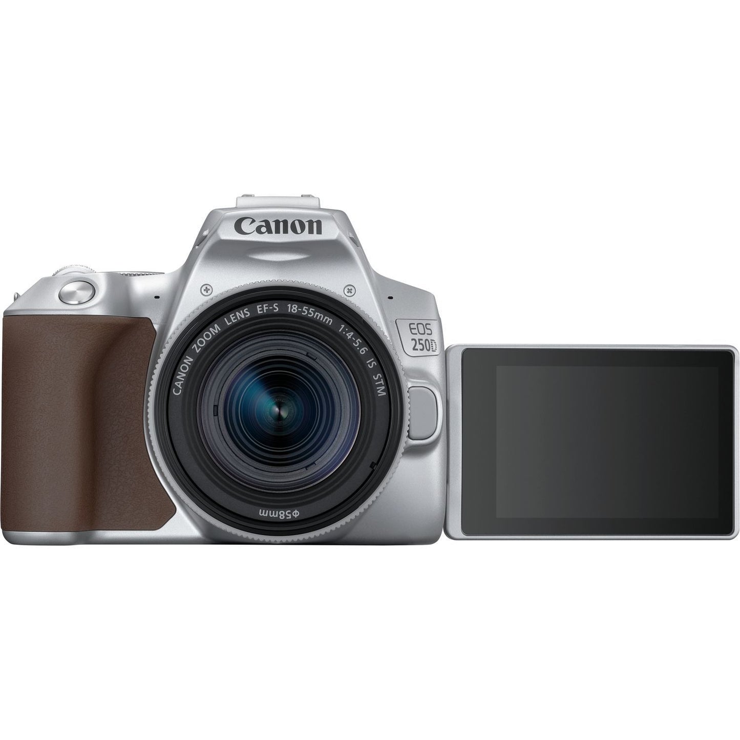 Canon EOS 250D with EF-S 18-55mm f/4-5.6 IS STM Lens (Silver) 7PC Accessory Kit