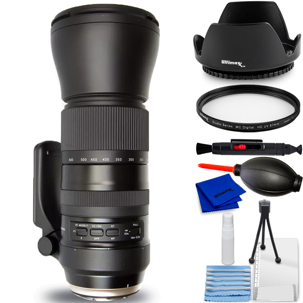 Tamron SP 150-600mm f/5-6.3 Di VC USD G2 for Nikon F - 7PC Accessory Bundle