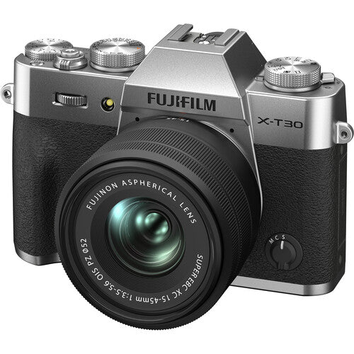 FUJIFILM X-T30 II spiegellose Kamera mit XC 15-45 mm OIS PZ-Objektiv (Silber)