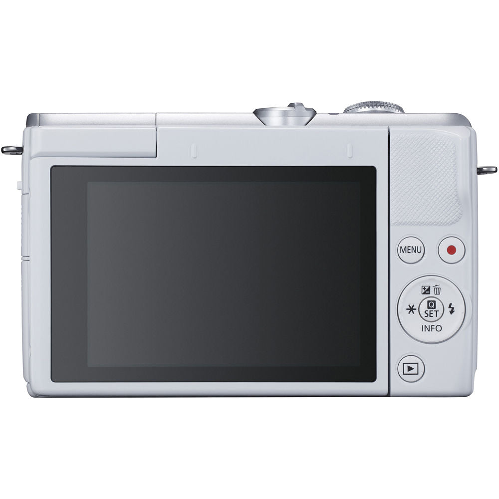 Canon EOS M200 Mirrorless Digital Camera with 15-45mm Lens (White) - 3700C009