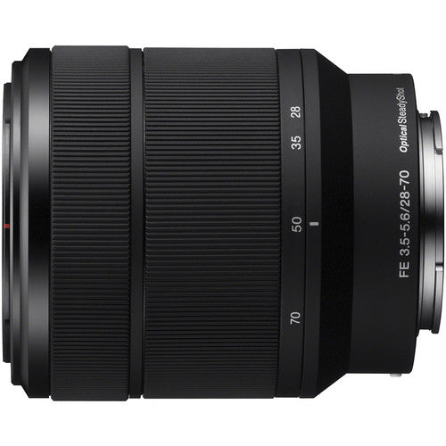 Sony FE 28–70 mm f/3,5–5,6 OSS-Objektiv (schwarz) + Tele- und Weitwinkelobjektiv-Kit