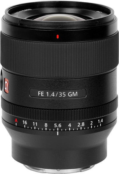 Sony FE 35 mm f/1.4 GM-Objektiv SEL35F14GM – 7-teiliges Zubehörpaket