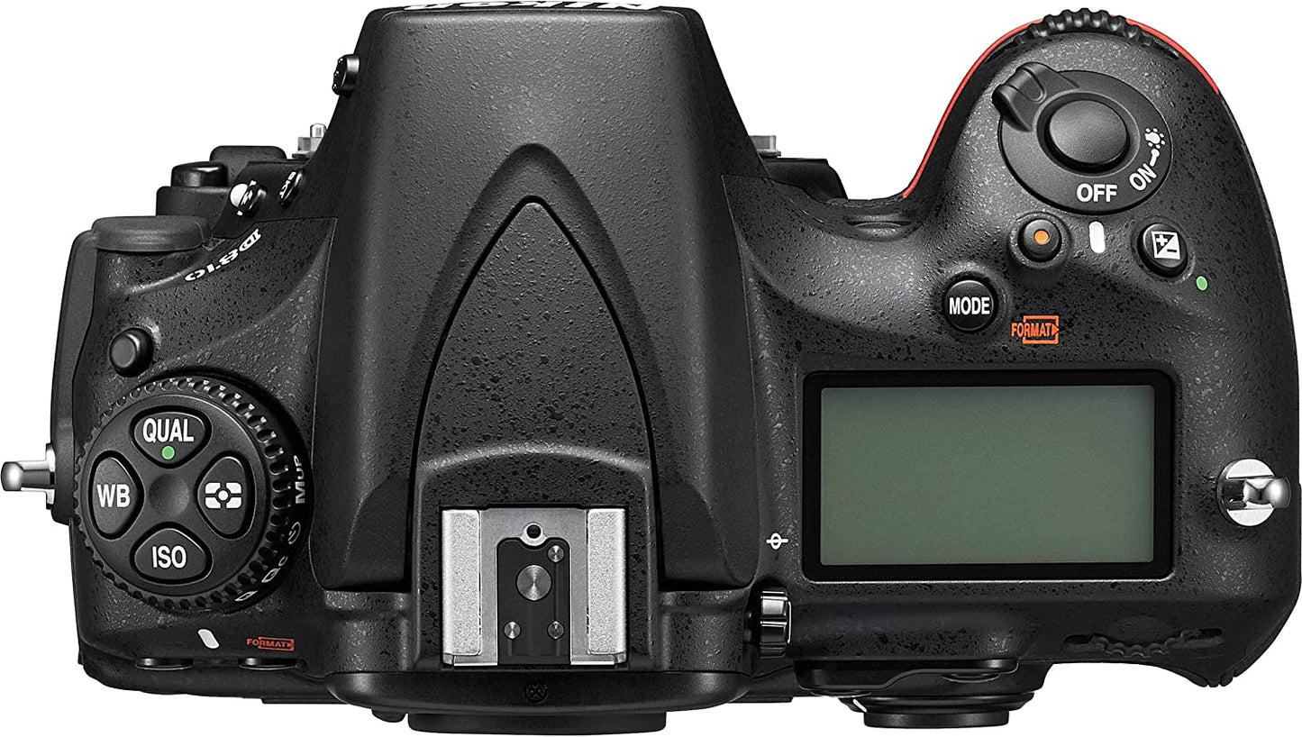 Nikon D810 DSLR-Kamera (nur Gehäuse) 1542 – 10-teiliges 64-GB-Zubehörpaket