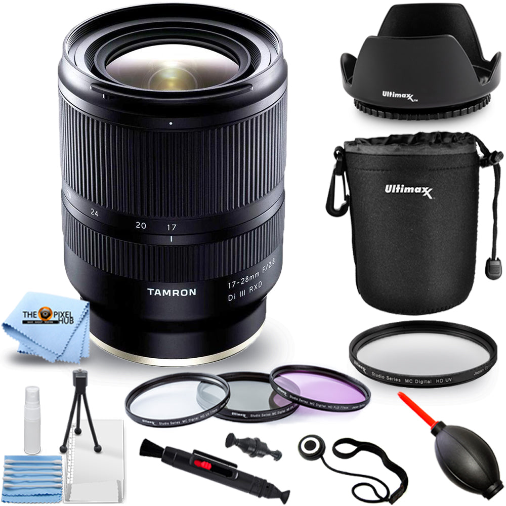 Tamron 17-28mm f/2.8 Di III RXD Lens for Sony E - 10PC Accessory Bundle