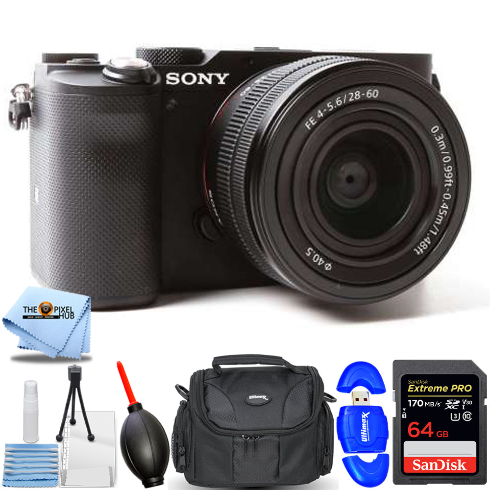 Sony Alpha a7C Mirrorless Camera with 28-60mm Lens (Black) - 7PC Accessory Kit