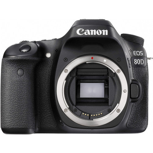 Canon EOS 80D DSLR-Kamera (nur Gehäuse) 1263C004 mit Extreme 32 GB und Gadget-Hülle