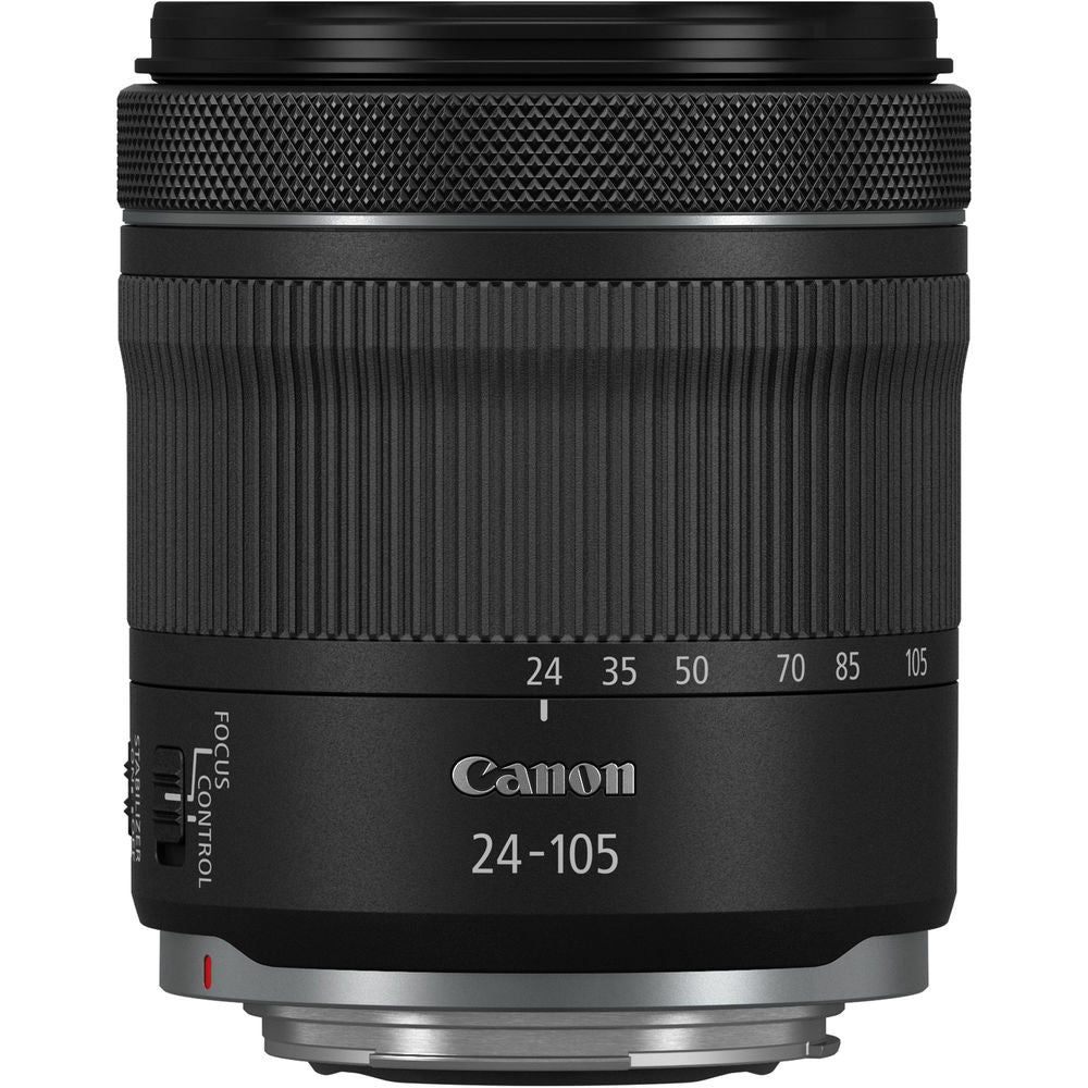 Canon RF 24–105 mm f/4–7,1 IS STM Objektiv 4111C002 + UV-Filterpaket, offene Verpackung