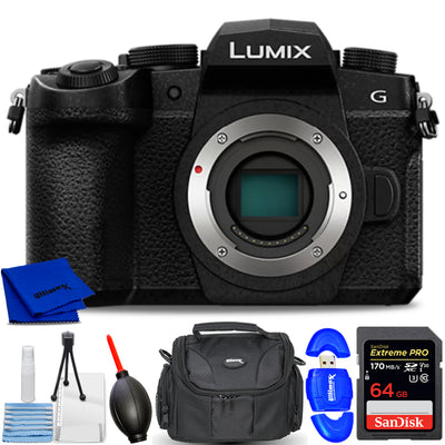 Panasonic Lumix DC-G95D Hybridkamera (Gehäuse) DC-G95D - 7-teiliges Zubehörpaket