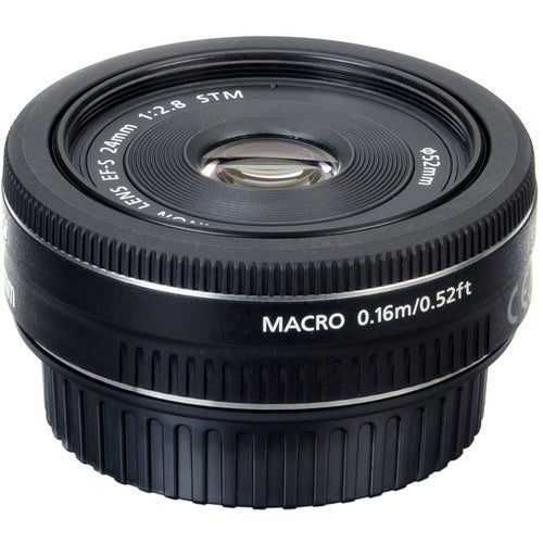 Canon EF-S 24mm f/2.8 STM Objektiv 9522B002 + UV-Ultraviolettfilter-Paket